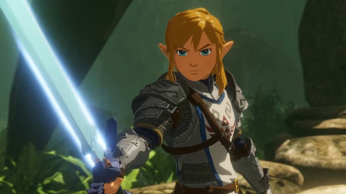 hyrule warriors age of calamity link with the master sword