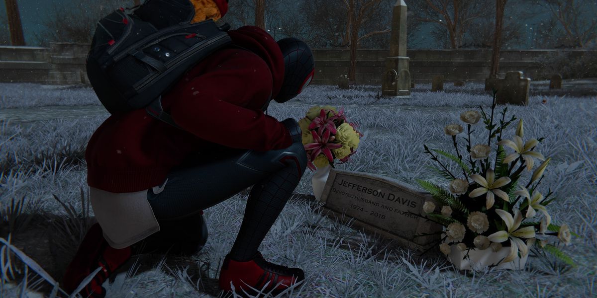 Cemetery in Miles Morales