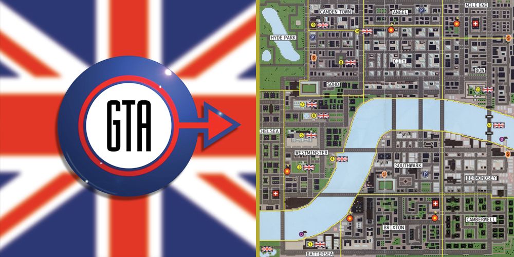 Depictions of London from Grand Theft Auto: London