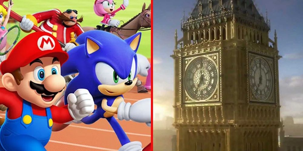 Depictions of London from Mario & Sonic at the London 2012 Olympic Games