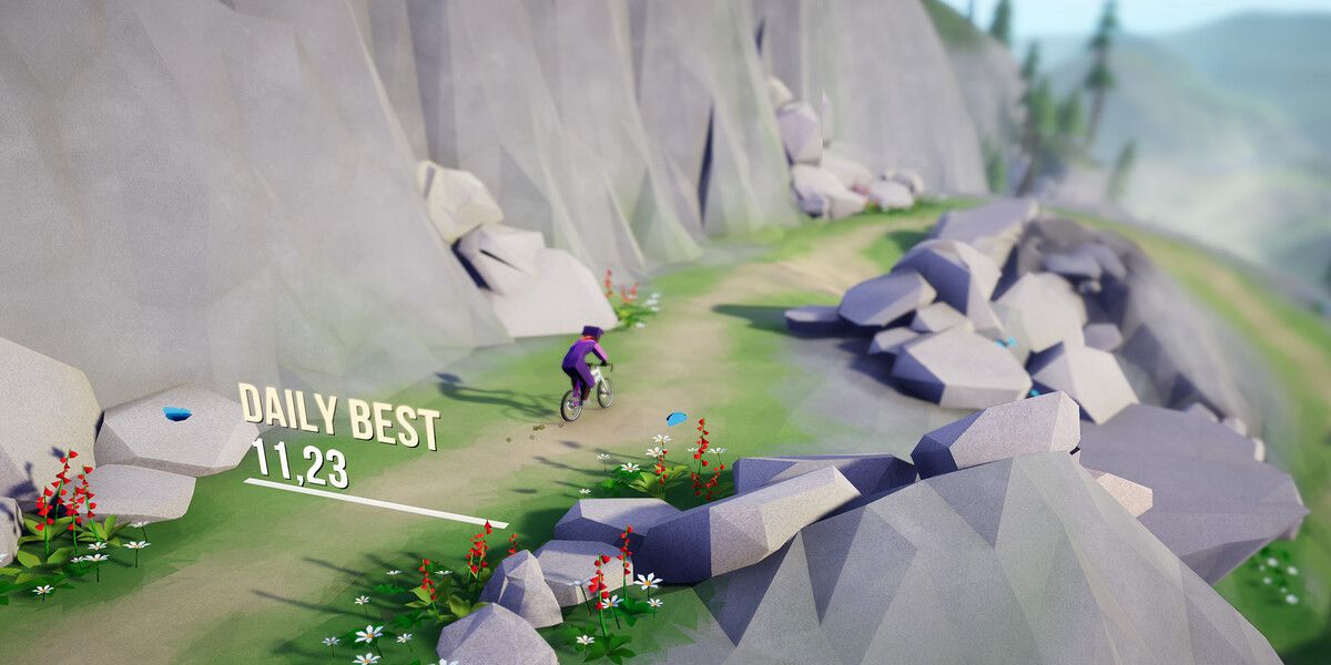 Lonely Mountains: Downhill biking gameplay