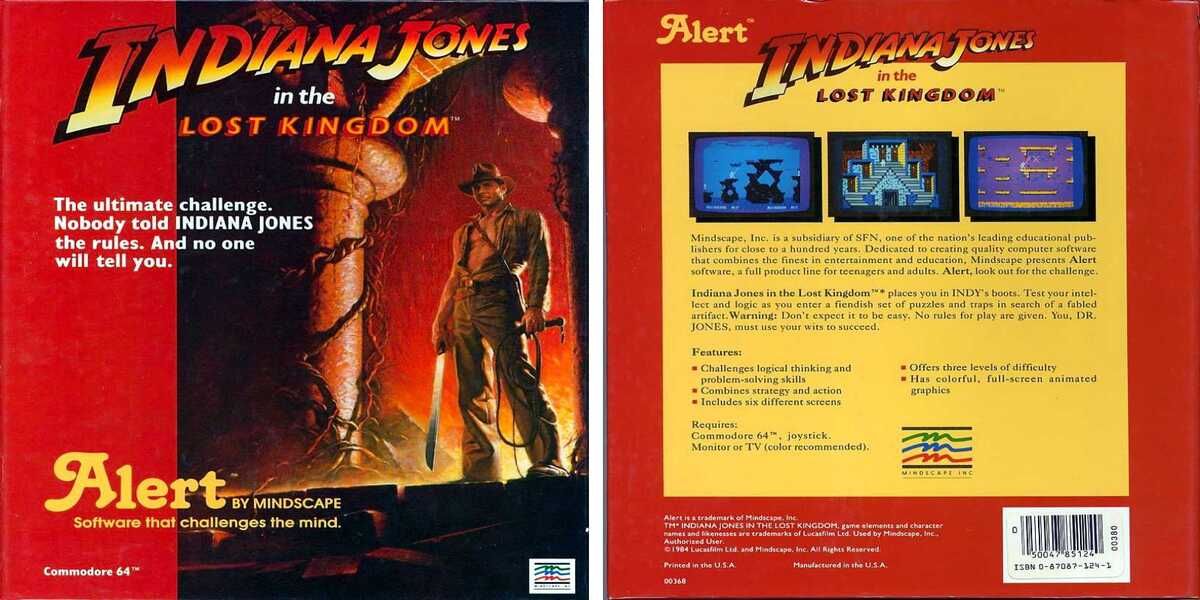 Indiana Jones in the Lost Kingdom box