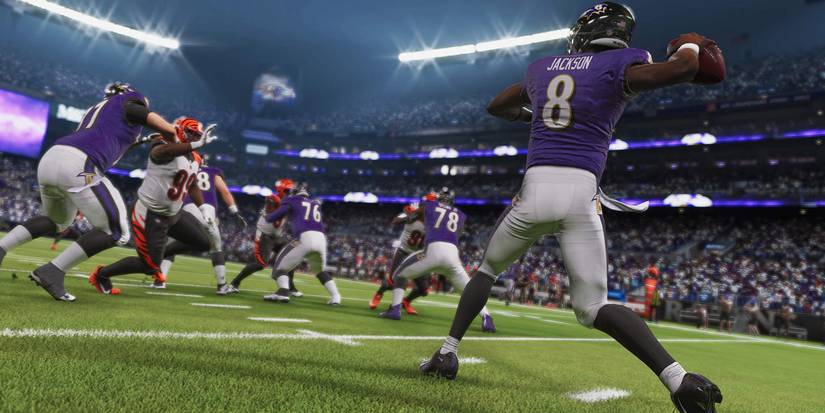 madden nfl 21 baltimore ravens stadium throwing