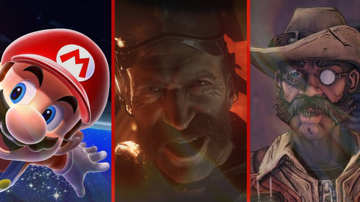 Mario, Captain Price (Call of Duty) and Sir Hammerlock (Borderlands).