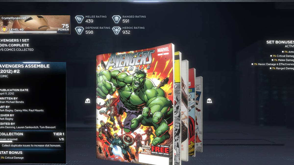 Marvels Avengers Hulk Comic