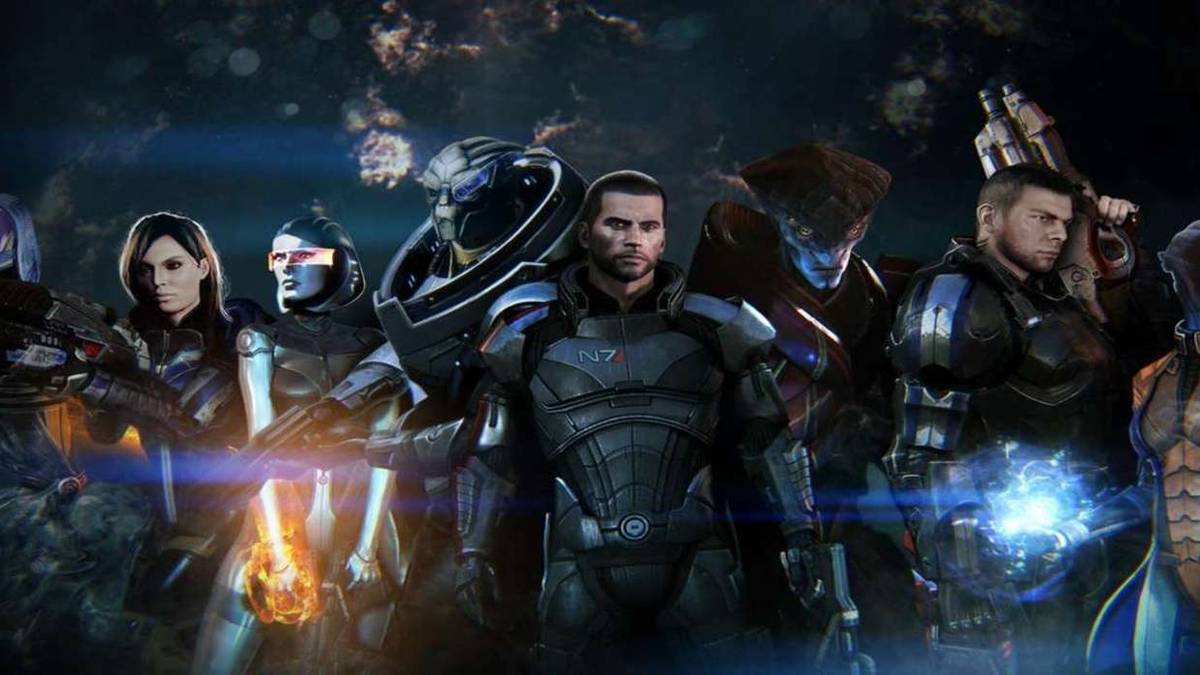 mass effect 3 cast lined up