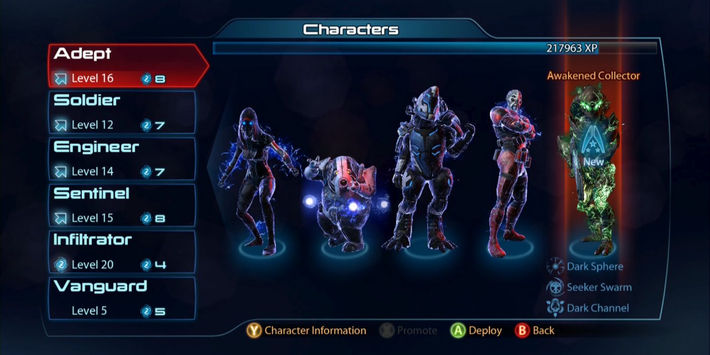 mass effect 3 multiplayer classes