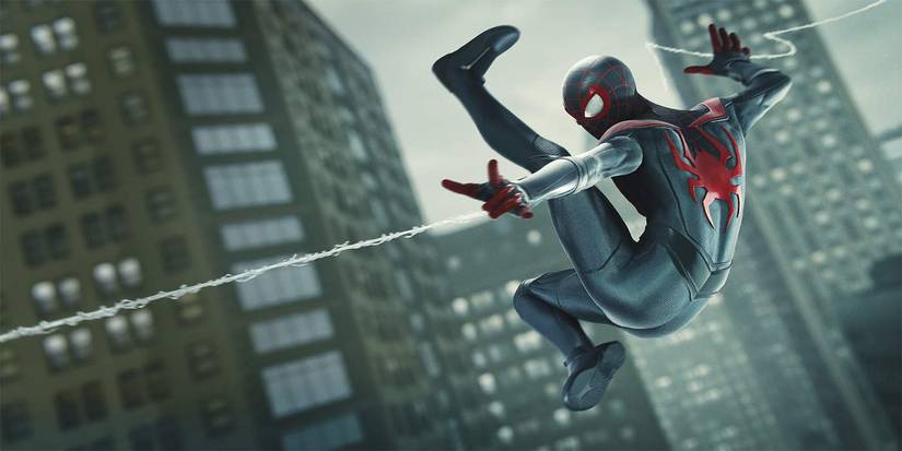 miles morales mid swing spider-man