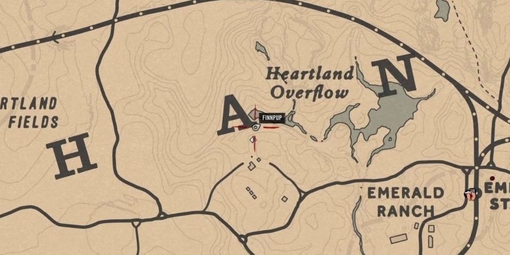 Milkweed Locaton on the map in Red Dead Online