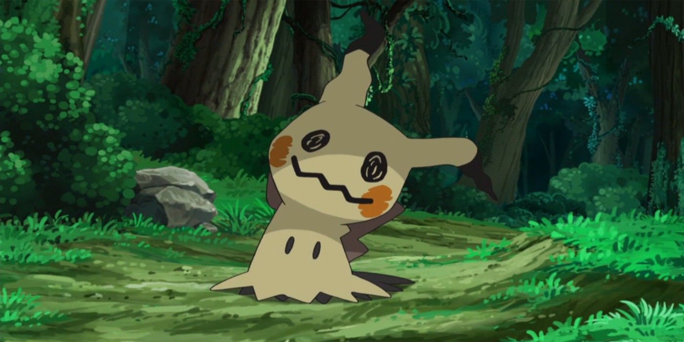 Mimikyu in a forest