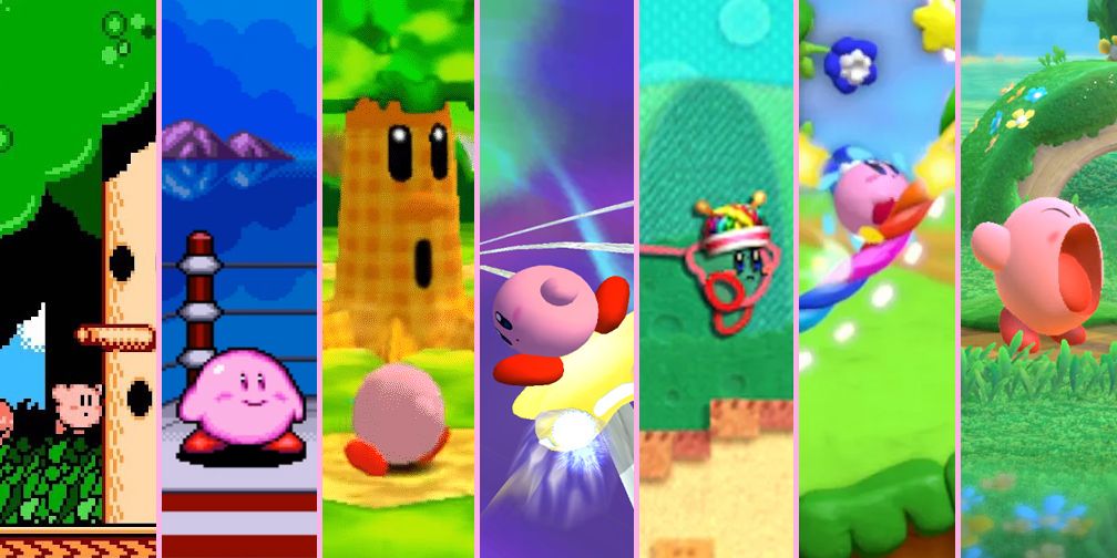 The evolution of Kirby on Nintendo home consoles