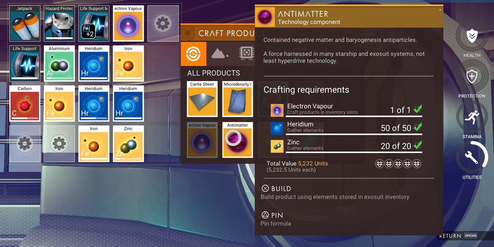 Expanded Crafting in No Man's Sky