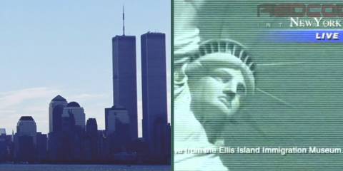 New York City, as depicted in Metal Gear Solid 2: Sons of Liberty