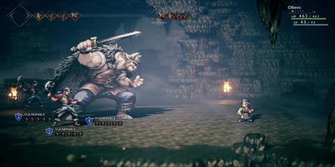 Octopath Traveler combat gameplay