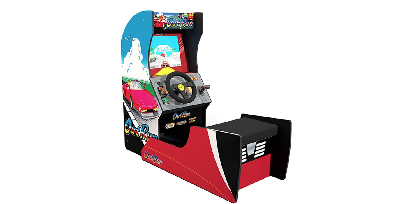 wide shot outrun home arcade cabinet