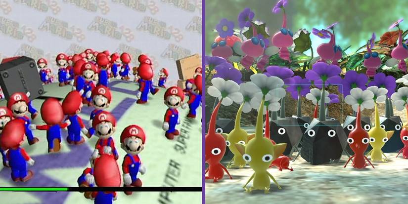 Mario 128 and some Pikmin