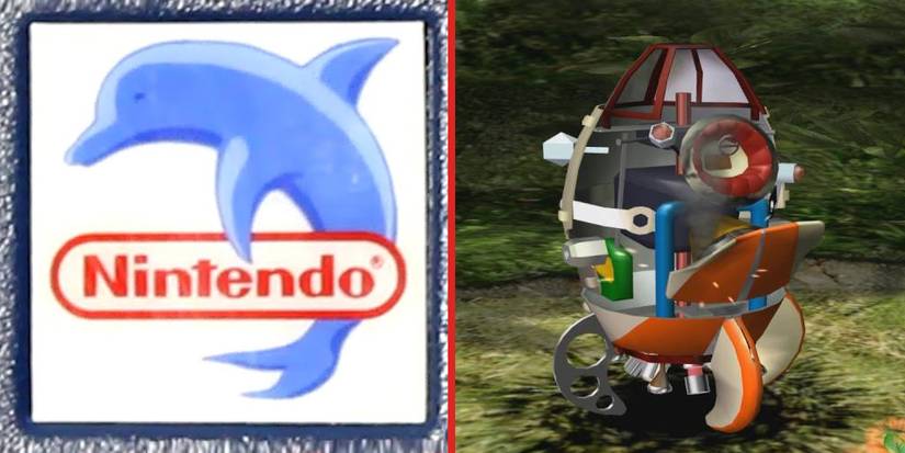 The Nintendo Dolphin logo and The Dolphin from Pikmin