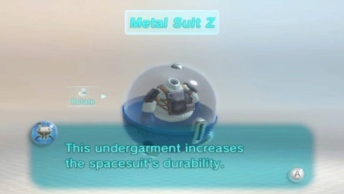 pikmin 3 deluxe metal suit capsule upgrade message screen