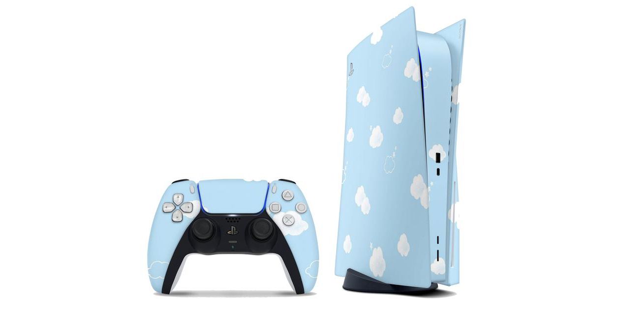 Playstation 5 Cloudy Sky Decal