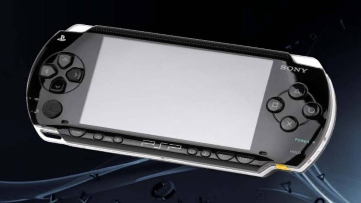 psp with dark backdrop