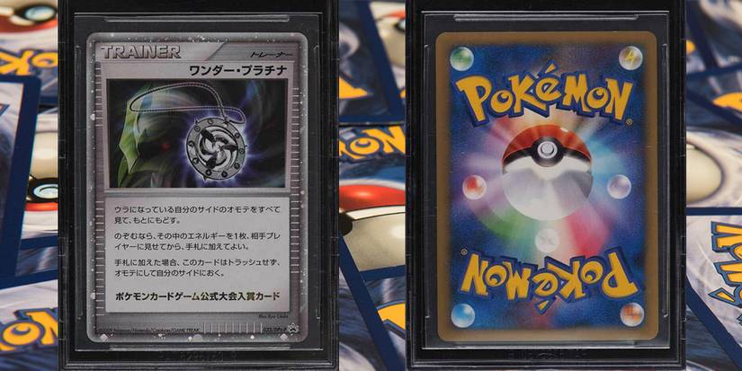 The Wonder Platinum Trophy Pokemon card