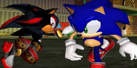 Sonic and Shadow in Sonic Adventure 2