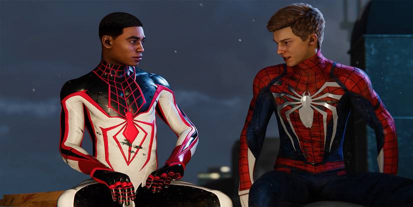 Miles sitting with Peter
