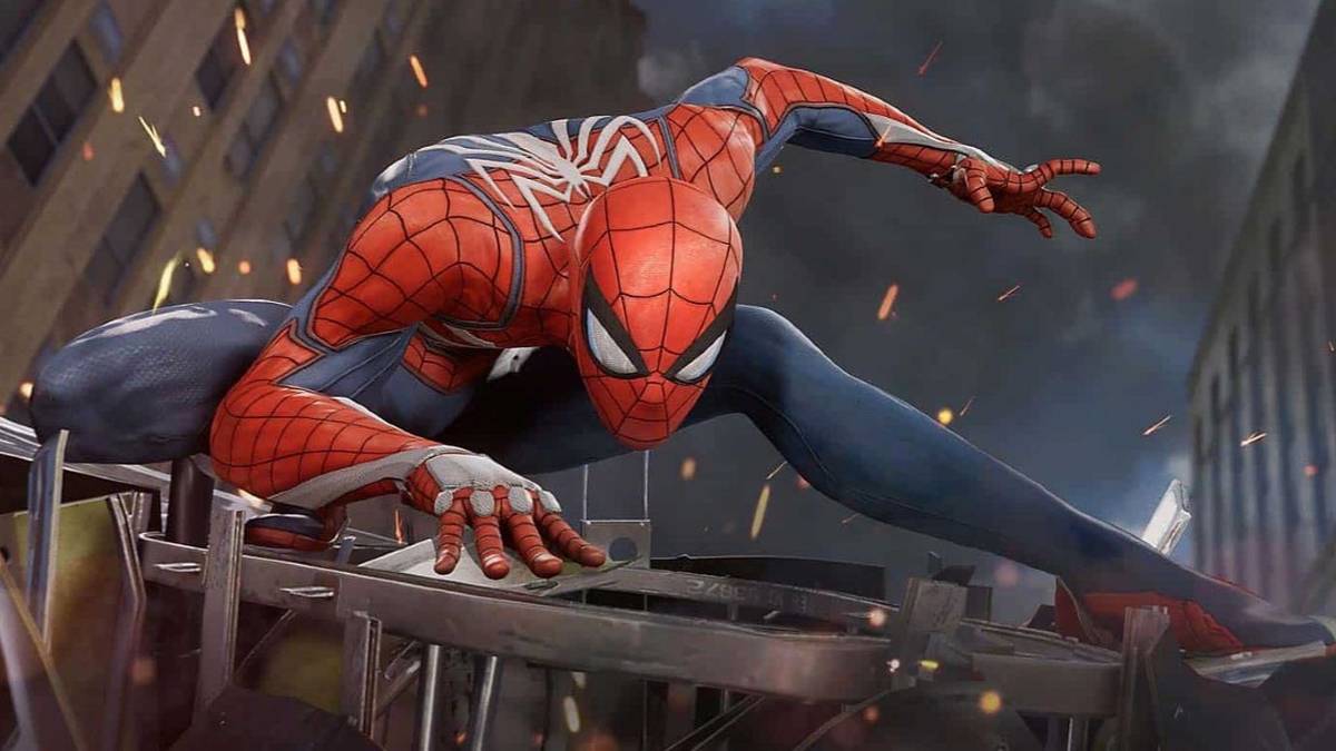 spider man remastered crouching