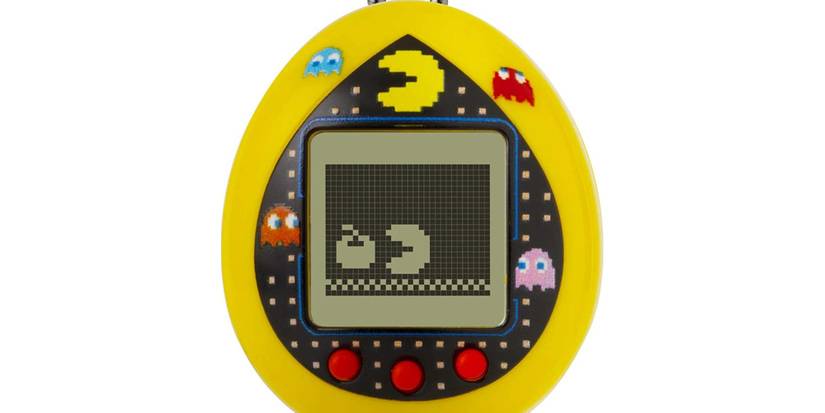 A Tamagotchi eating
