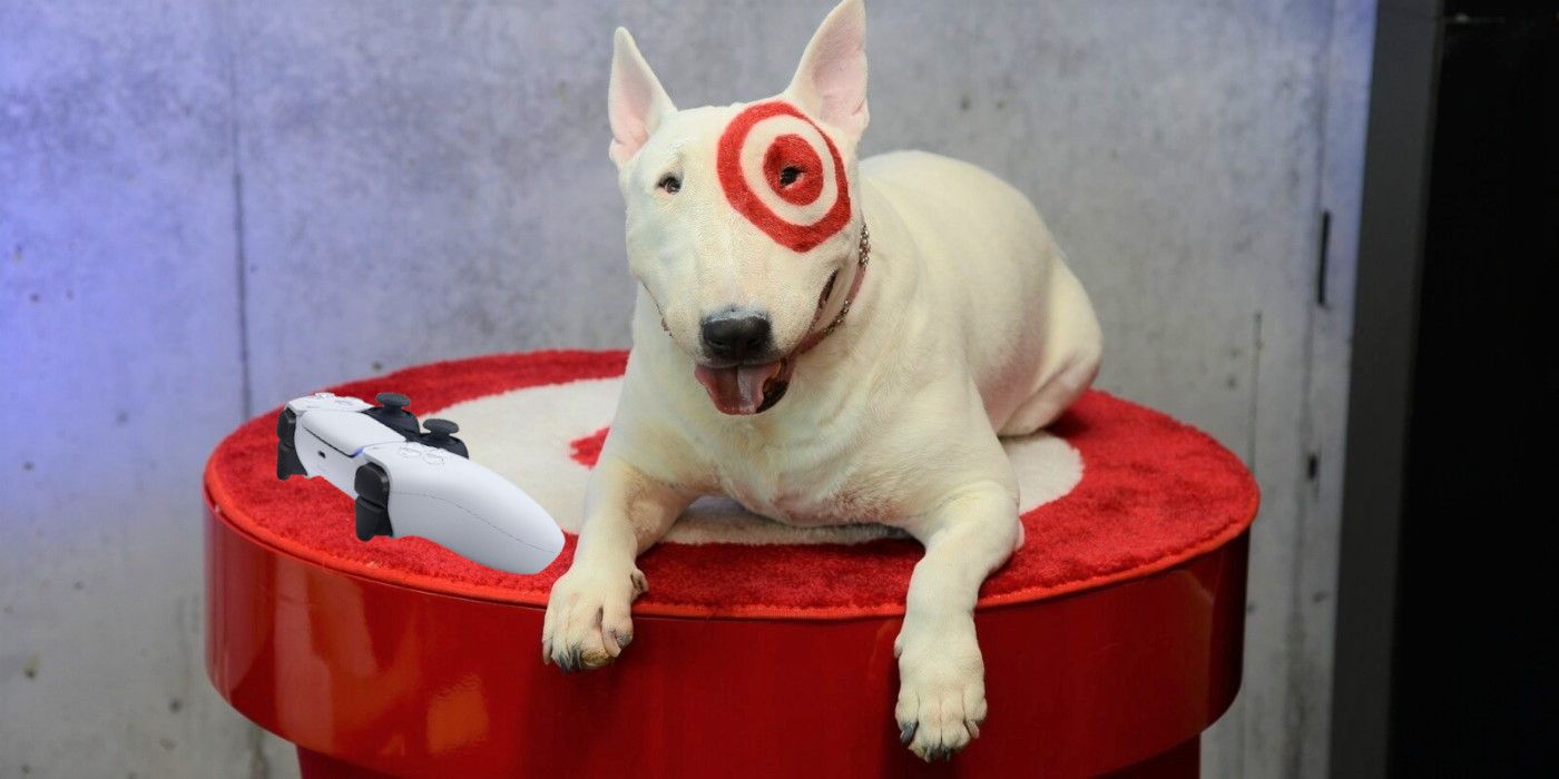 target dog with ps5 controller