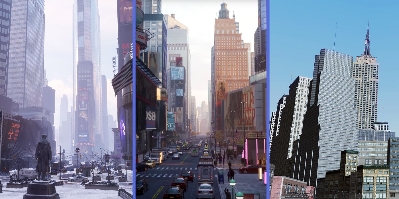 New York City, as depicted in The Division, Marvel's Spider-Man and Driver: Parallel Lines