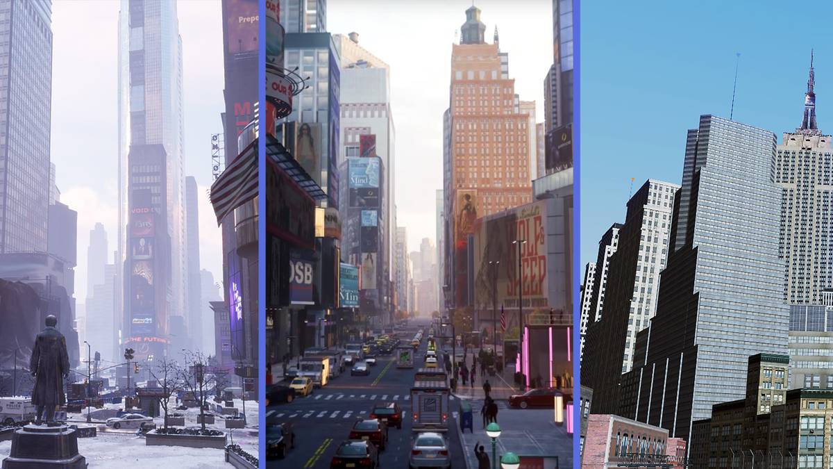 New York City, as depicted in The Division, Marvel's Spider-Man and Driver: Parallel Lines