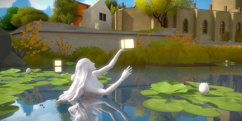 the witness - statue in water