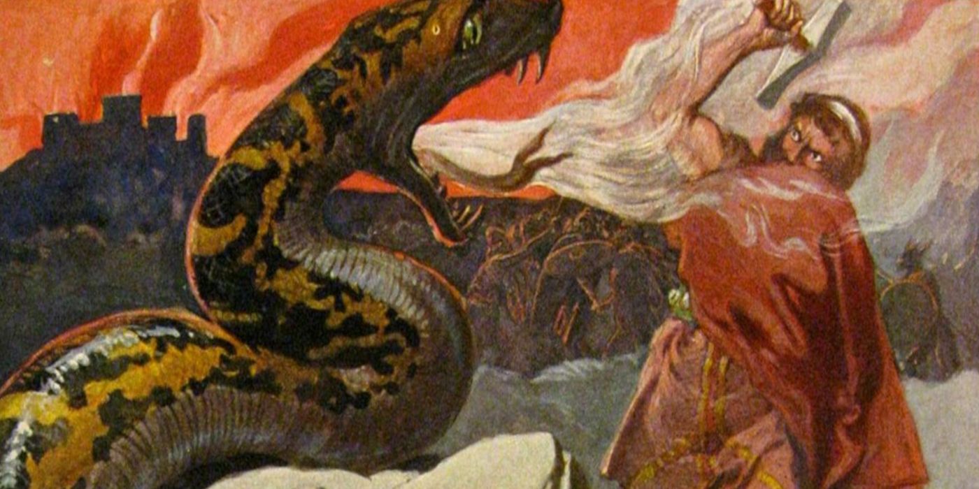 thor vs serpent norse myth