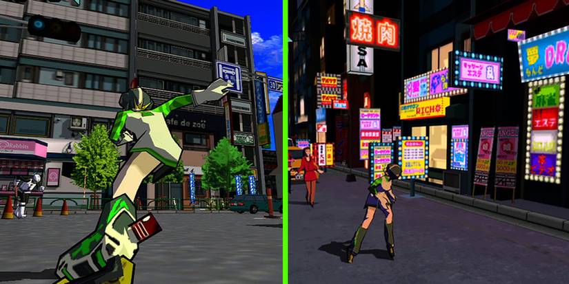 Tokyo, as depicted in Jet Set Radio