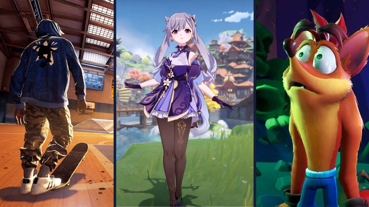 Tony Hawk's Pro Skater 1 + 2, Genshin Impact and Crash Bandicoot 4