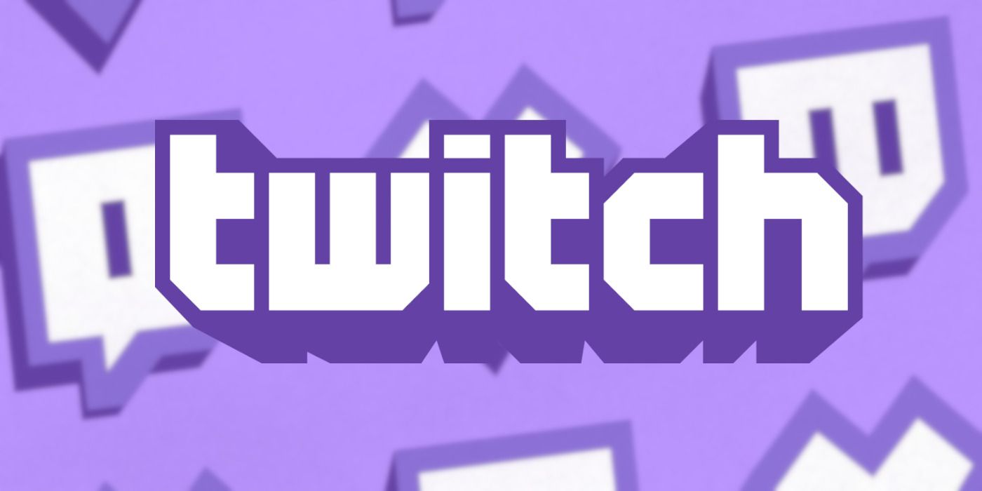 twitch logo on blurred twitch themed background