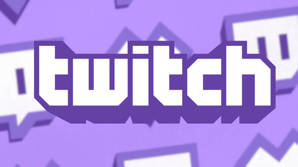 twitch logo on blurred twitch themed background