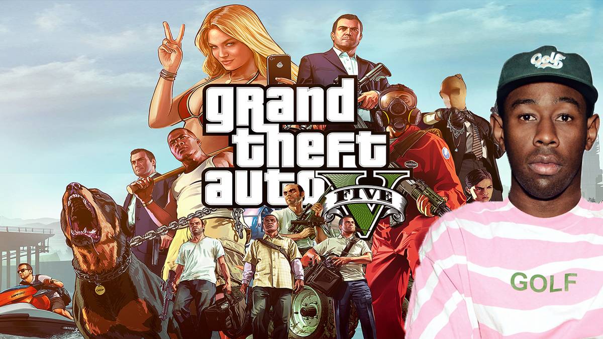 Tyler, The Creator over Grand Theft Auto Background