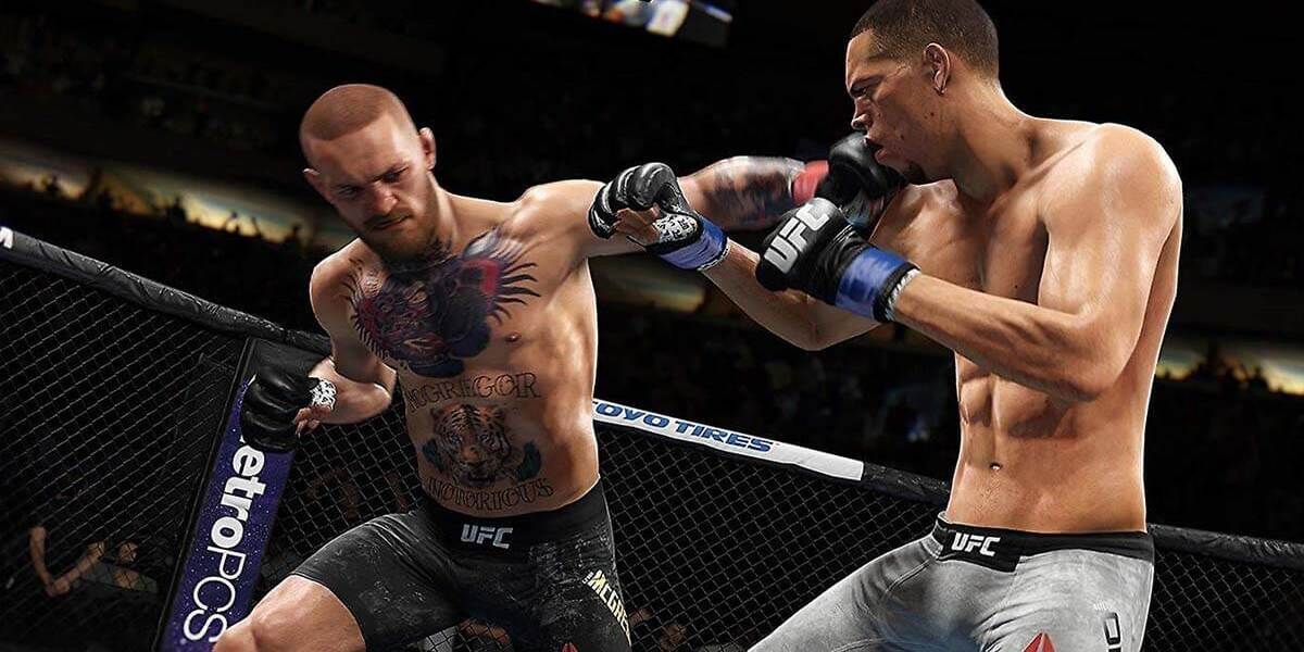 UFC 4 McGregor landing a punch