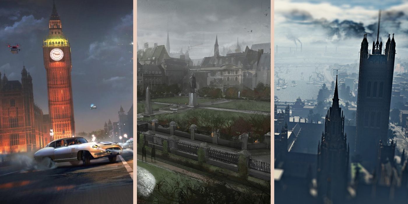 Depictions of London from Watch Dogs: Legion, The Order: 1866 and Assassin's Creed Syndicate