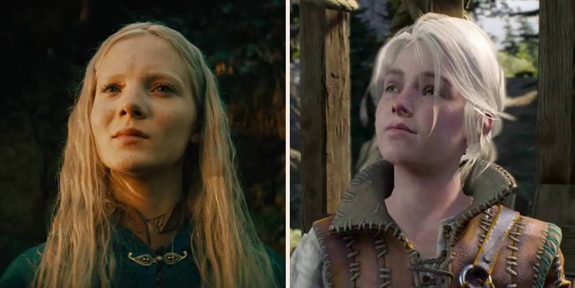 Ciri from The Witcher Netflix and The Witcher 3