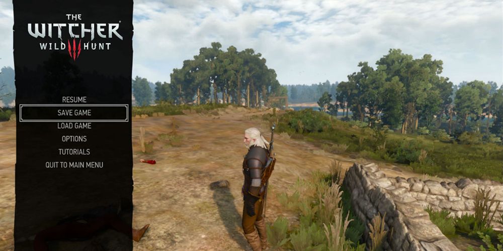 Manually saving in The Witcher 3