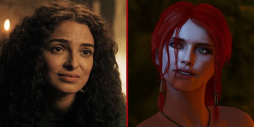 Triss from The Witcher Netflix and The Witcher 3