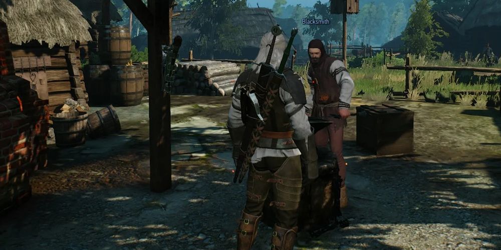 A blacksmith in The Witcher 3