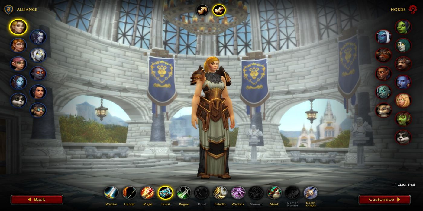 World of Warcraft Creating a Character