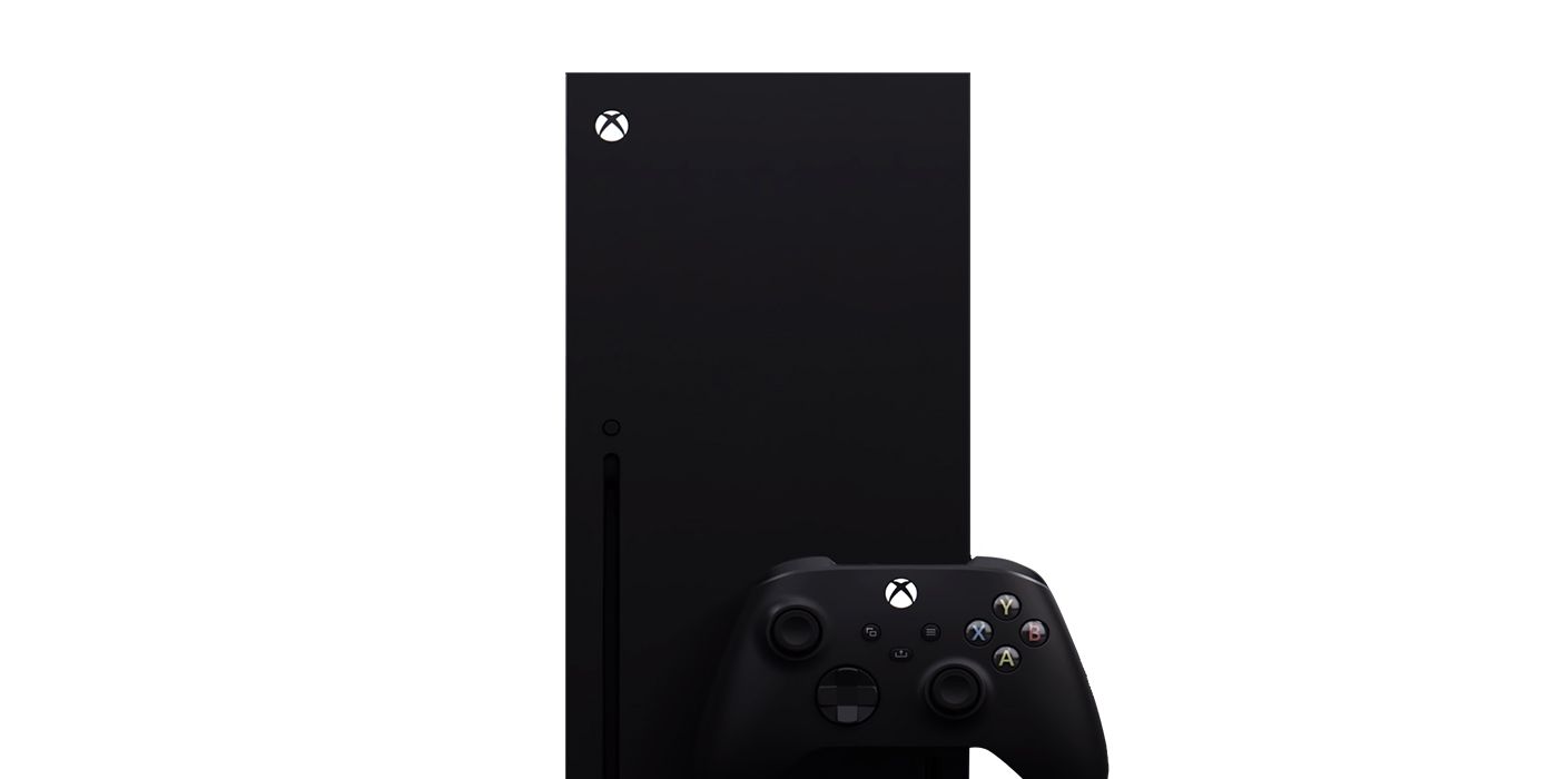 Xbox Series X over white background