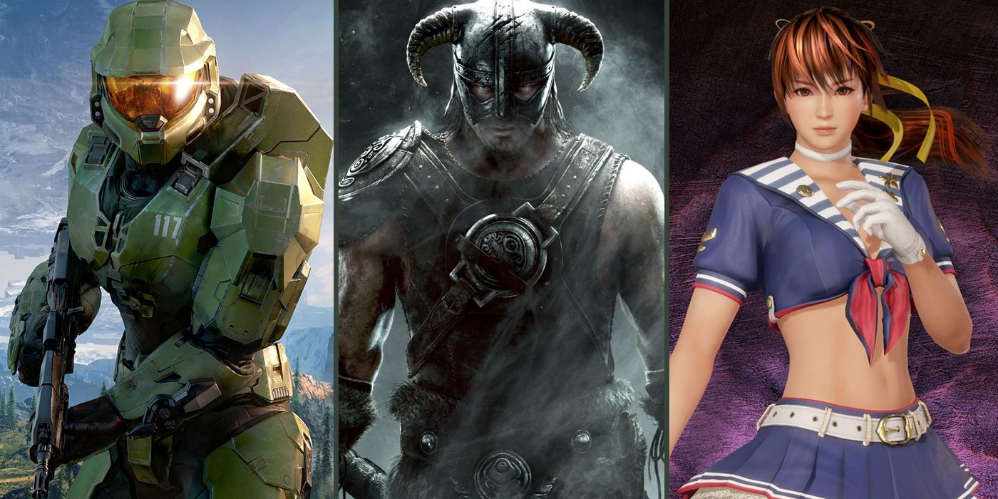 Master Chief (Halo), The Dragonborn (Skyrim) and Kasumi (Dead of Alive)