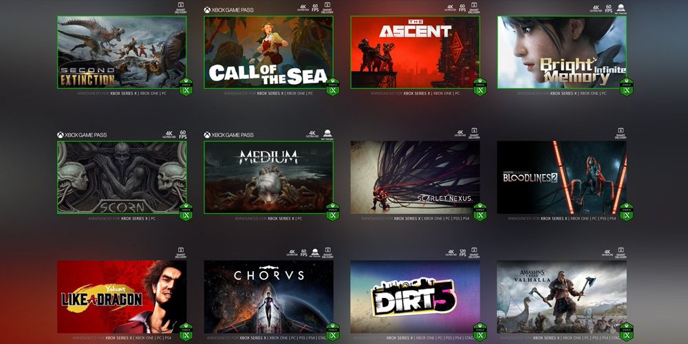 Some of the launch titles for the Xbox Series X