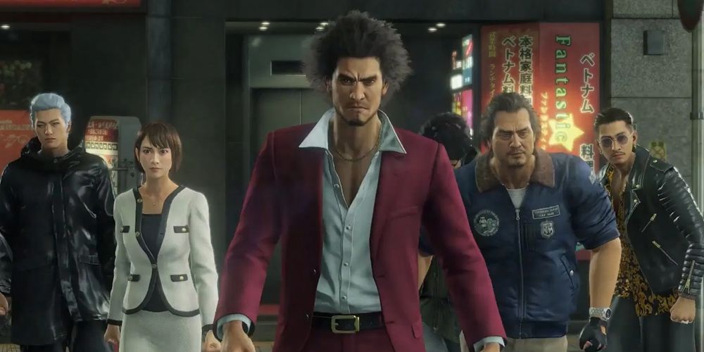 Some of the characters in Yakuza: Like a Dragon